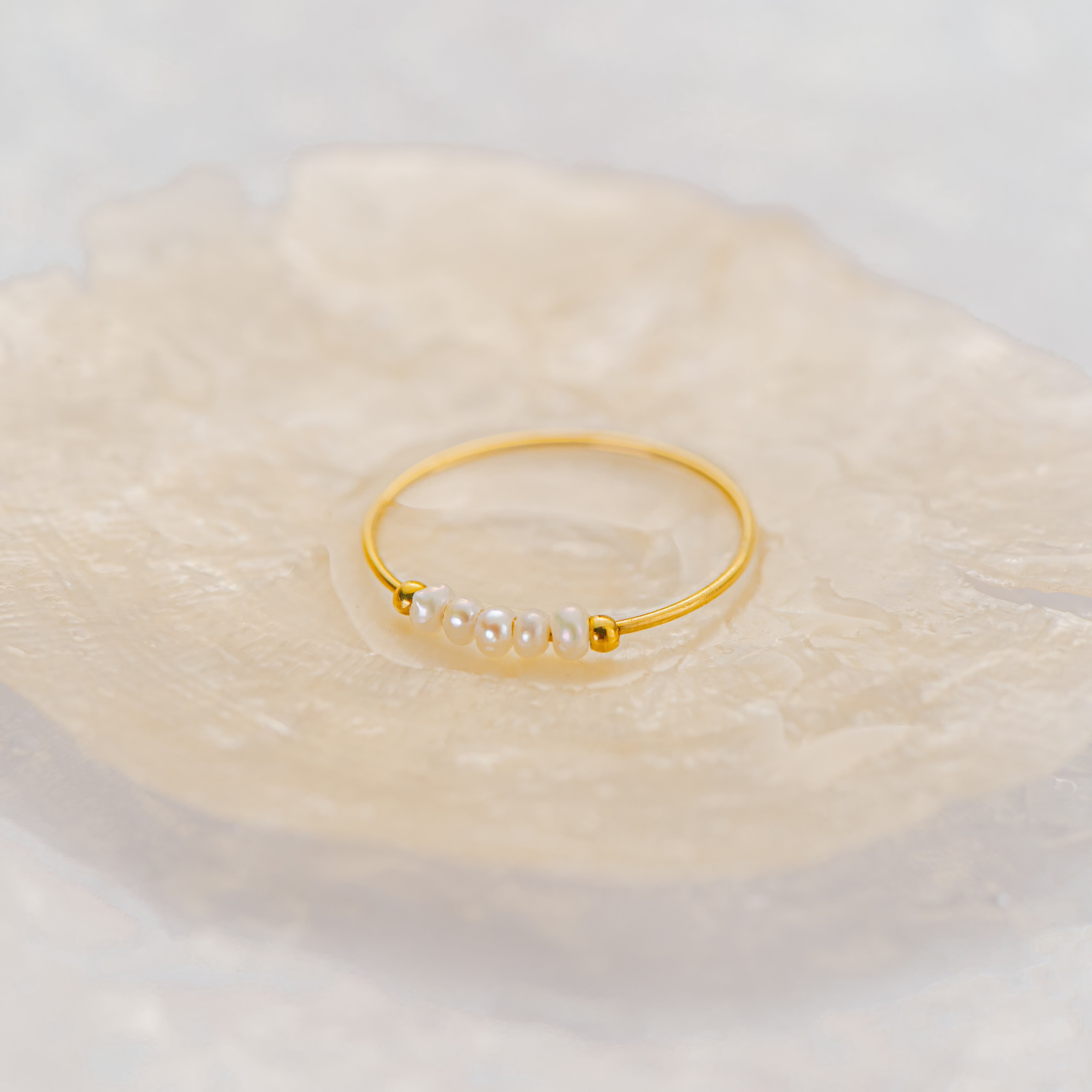 AROHA MINI PEARL RING