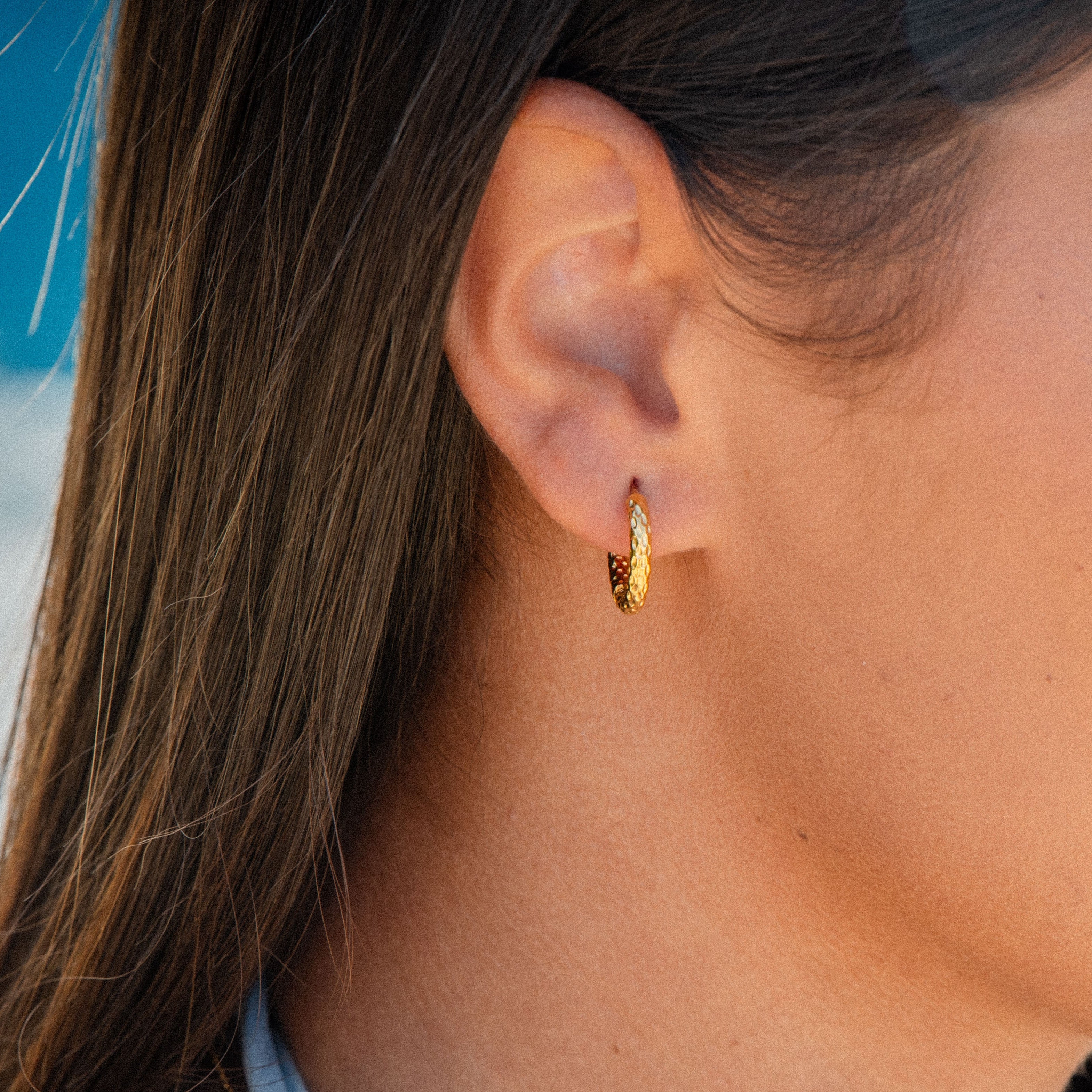 AYANA HAMMERED EARRINGS