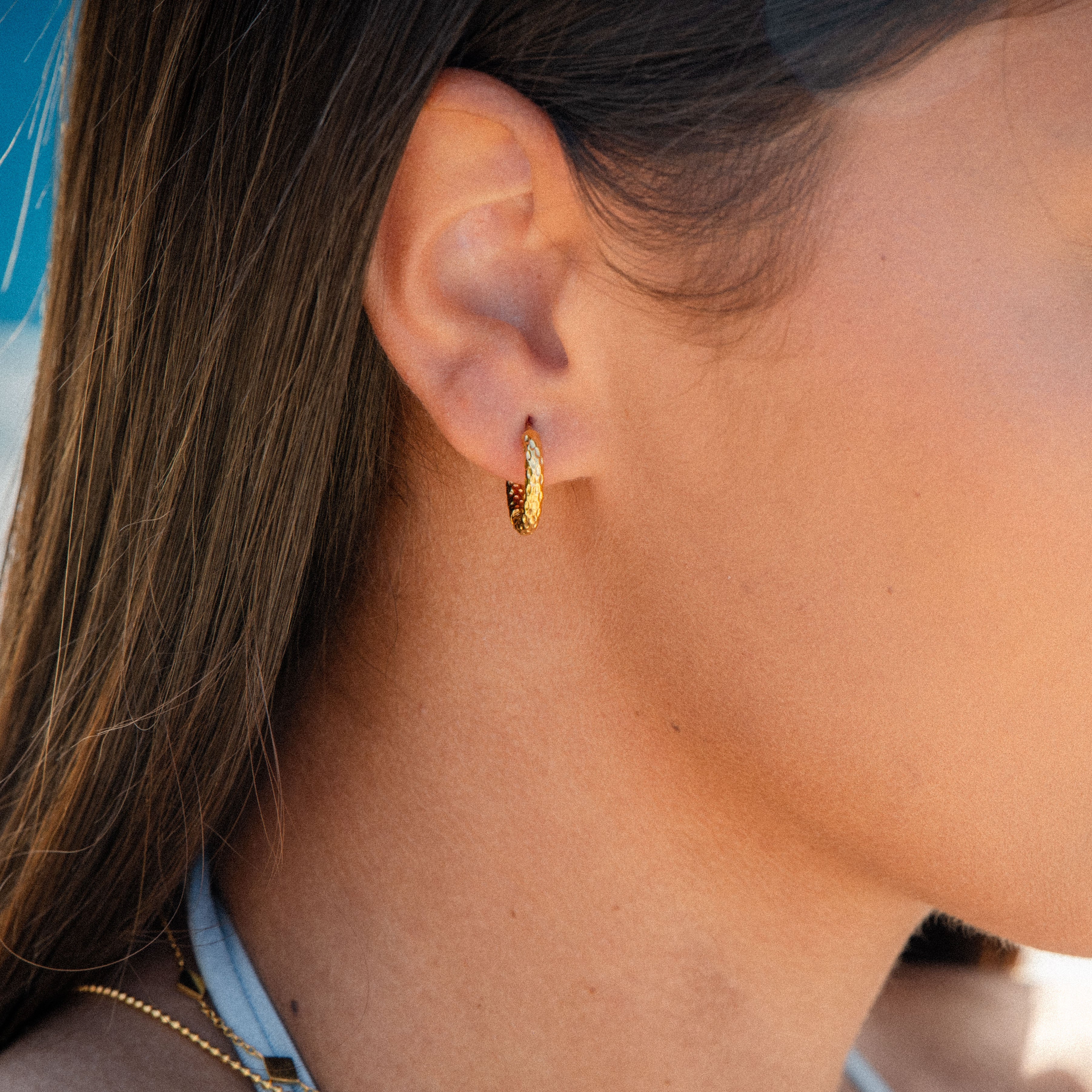 AYANA HAMMERED EARRINGS