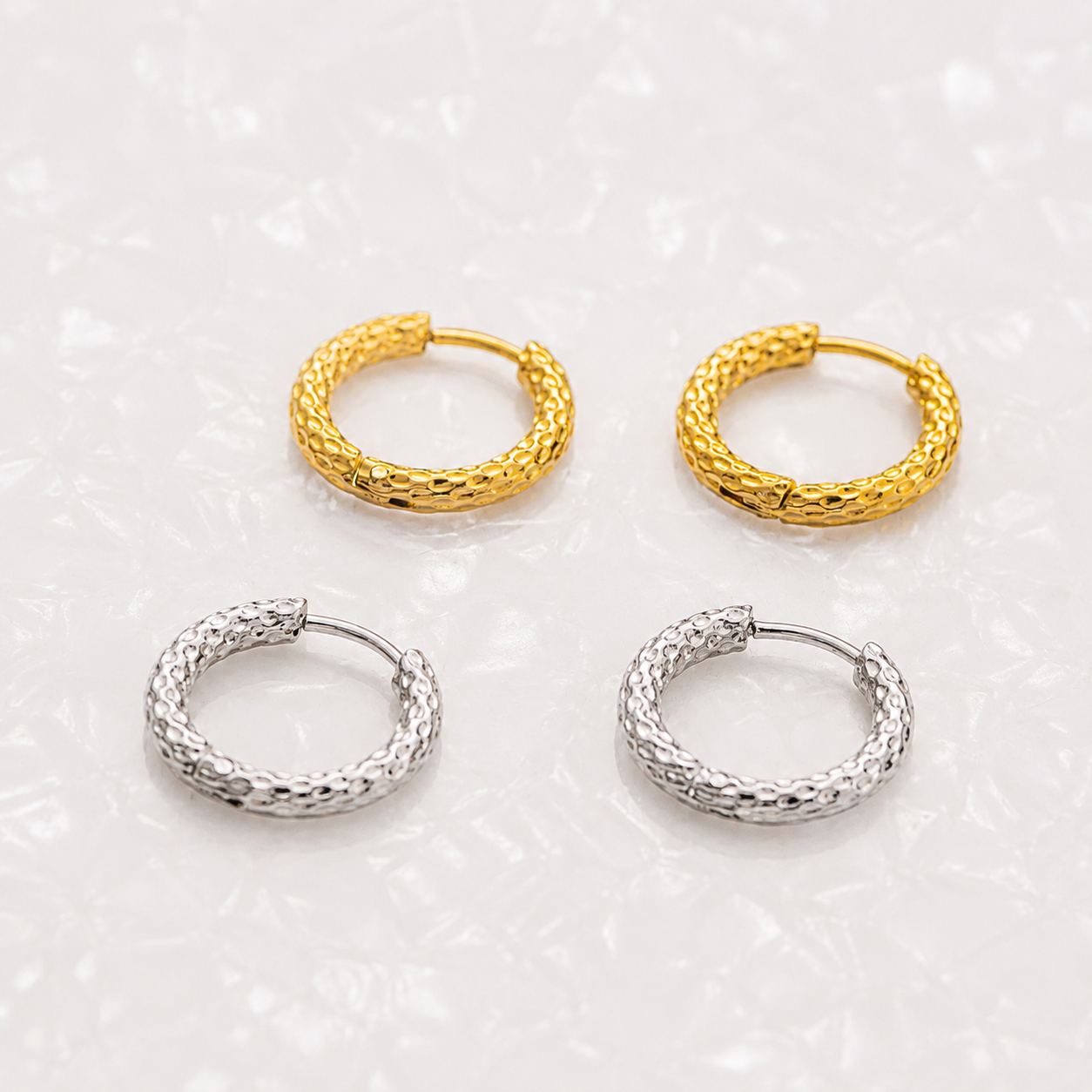 AYANA HAMMERED EARRINGS